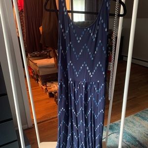 NWT Blue Maxi Dress with optional belt